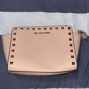 Michael Kors Pink Studded Clutch